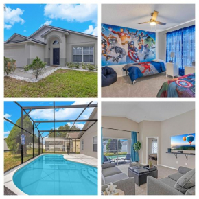Disney Themed House Free Heated Pool close Disney 5br 9bd